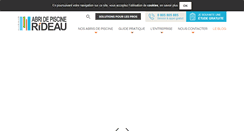 Desktop Screenshot of abri-piscine-rideau.com