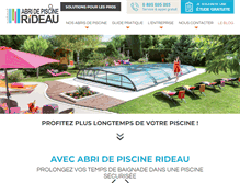 Tablet Screenshot of abri-piscine-rideau.com
